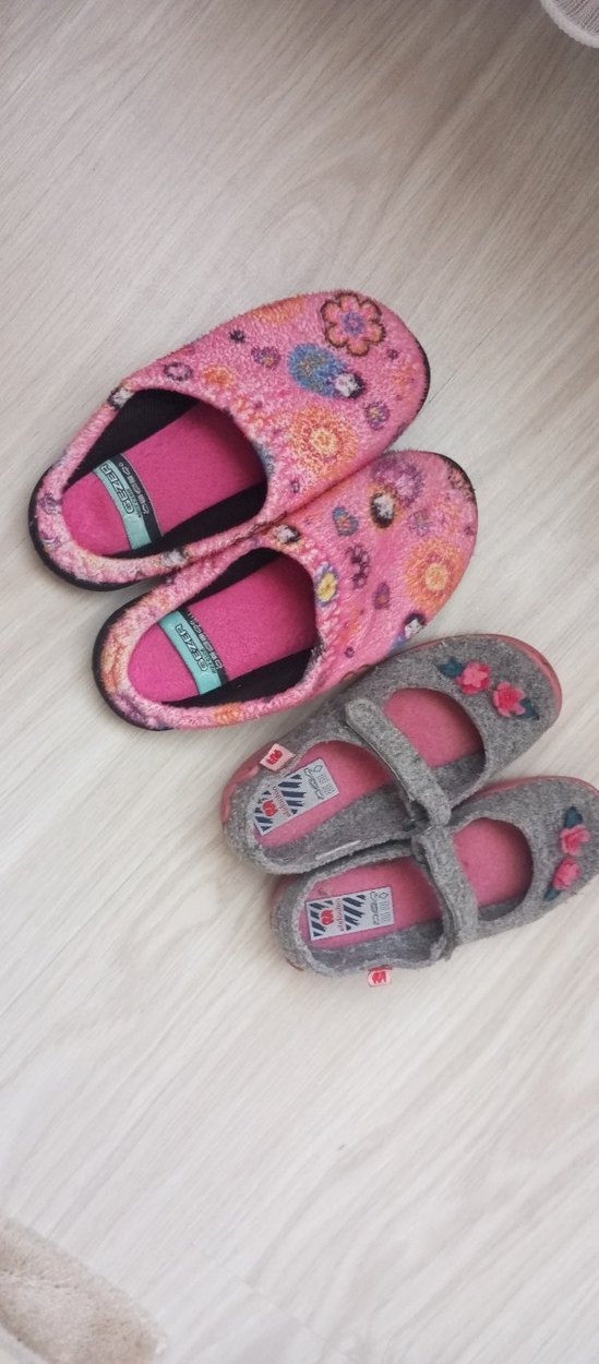 Nakışlı Renkli Kız Çocuk Sıcak Ev Terlikleri - Görsel 2