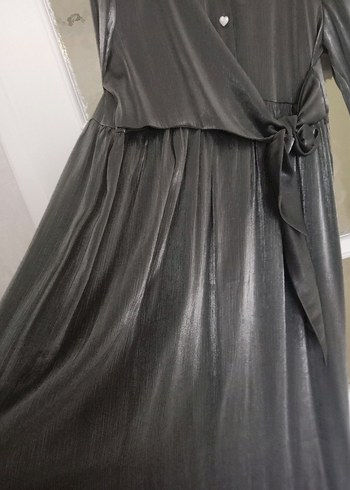 antrasit tesettür elbise - Görsel 5