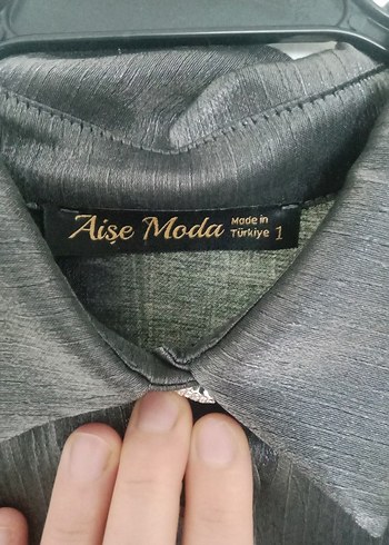 antrasit tesettür elbise - Görsel 14