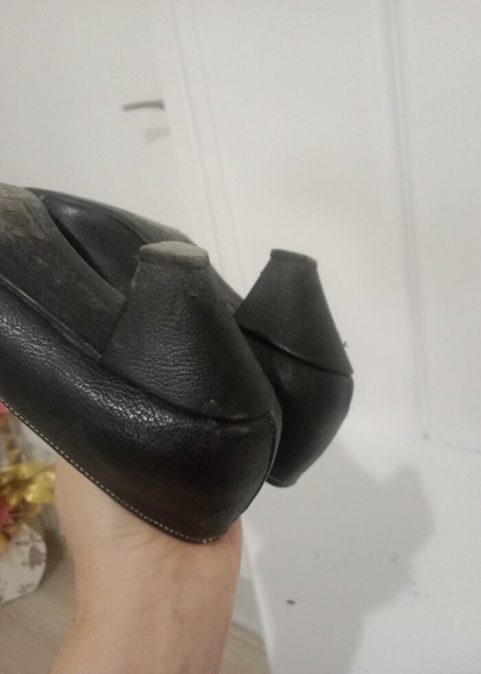 Siyah 38numara rahat topuklu  - Görsel 3