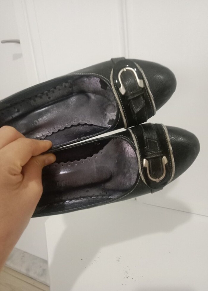 Siyah 38numara rahat topuklu  - Görsel 4