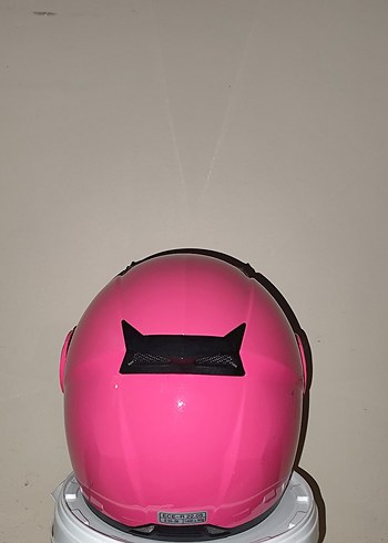 Pembe Motosiklet Kaskı S Beden - Görsel 5