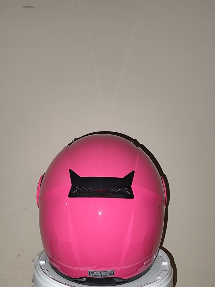 Pembe Motosiklet Kaskı S Beden - Görsel 5