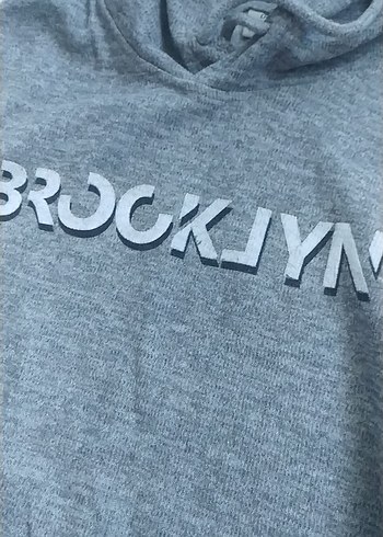 s Beden gri Renk Gri Kadın Uzun Kollu Sweatshirt