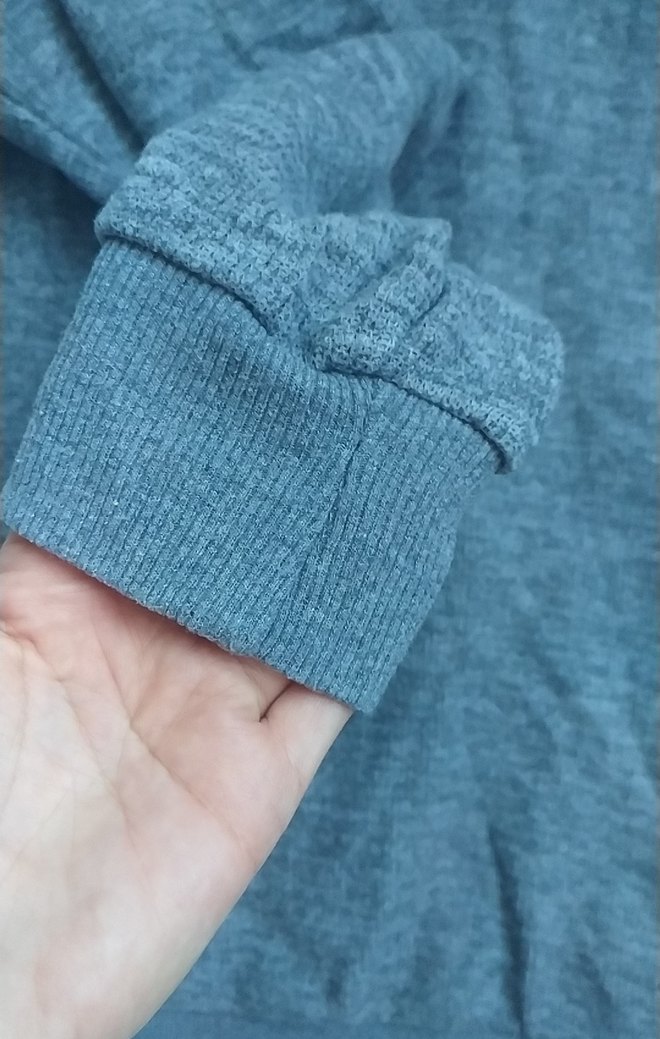 Gri Kadın Uzun Kollu Sweatshirt - Görsel 2