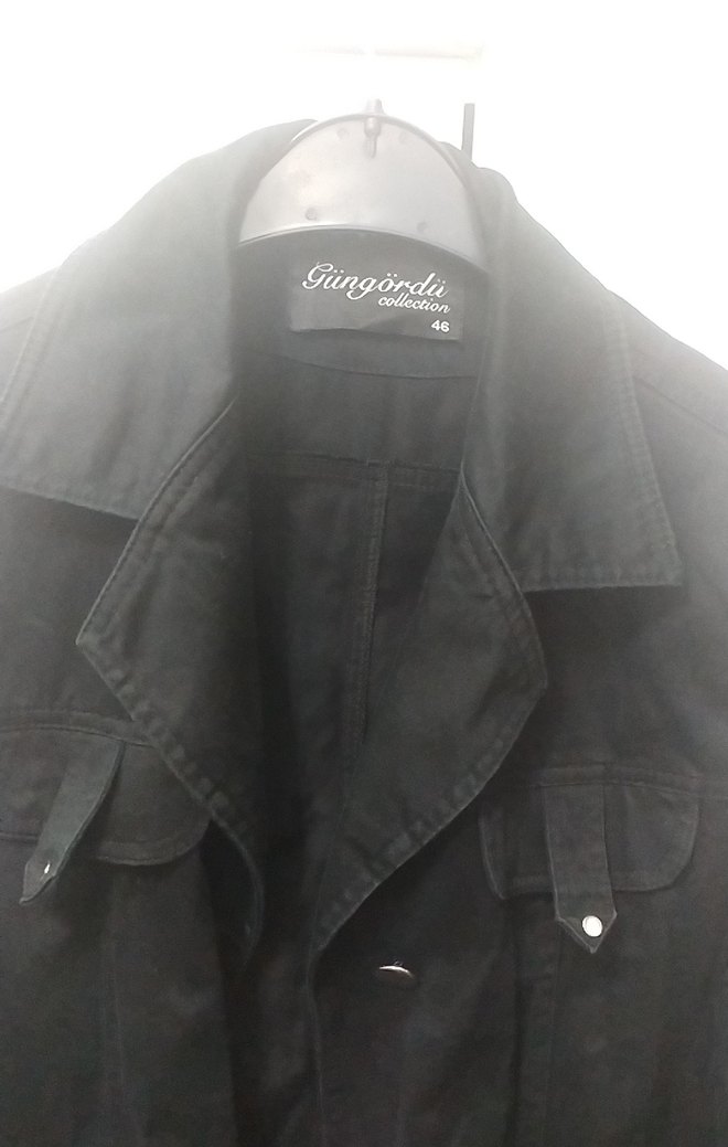 Kadın Siyah Midi Trençkot - Görsel 3