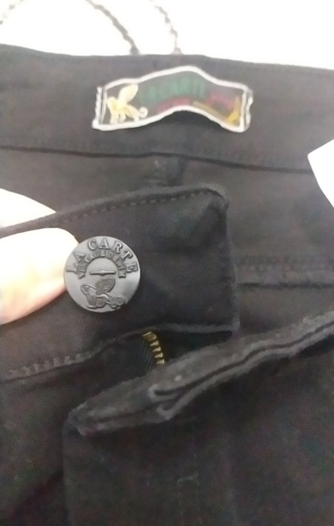 Siyah Payetli Nakışlı Kadın Jean - Görsel 4