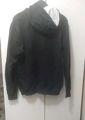 Siyah Baskılı Uzun Kollu Sweatshirt - Görsel 5