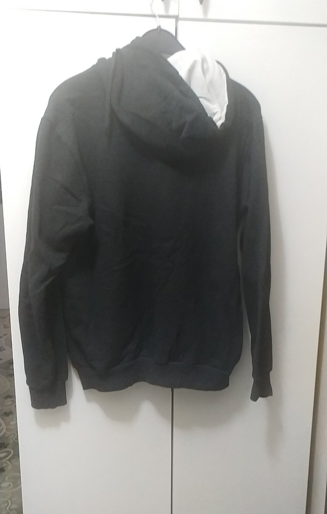 Siyah Baskılı Uzun Kollu Sweatshirt - Görsel 5