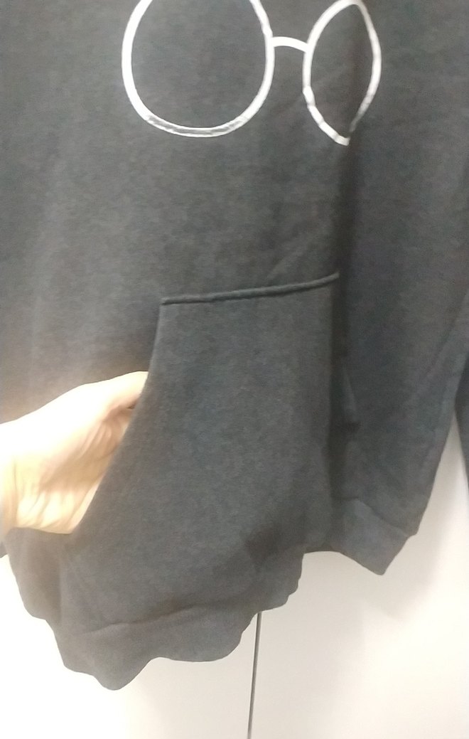 Siyah Baskılı Uzun Kollu Sweatshirt - Görsel 2