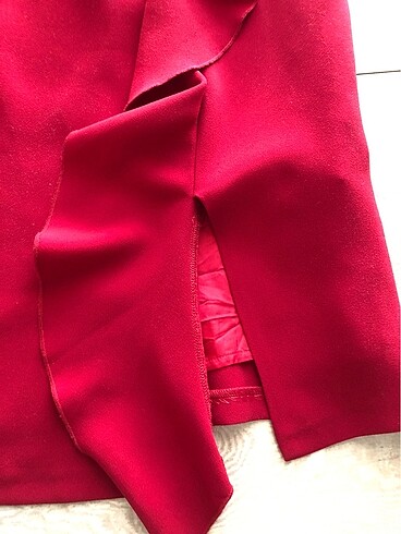 38 Beden kırmızı Renk Spazio Elbise