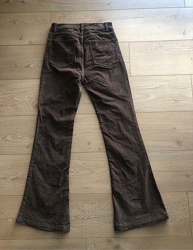 Pull and Bear Orijinal, 2 Adet Kadife Pantolon