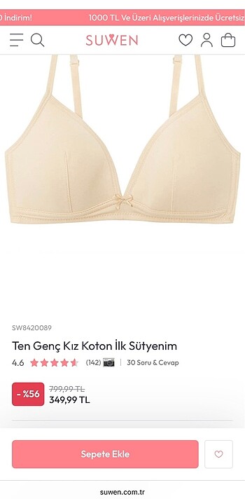 Suwen Suwen İlk Sütyen Seti, Kullanılmadı