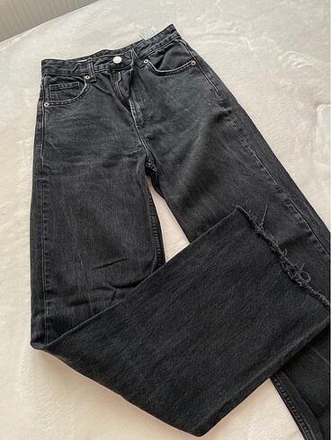 Yüksek bel wide-leg pantolon