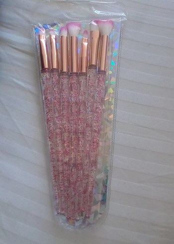 Pembe Makyaj Fırçası Seti - Görsel 2