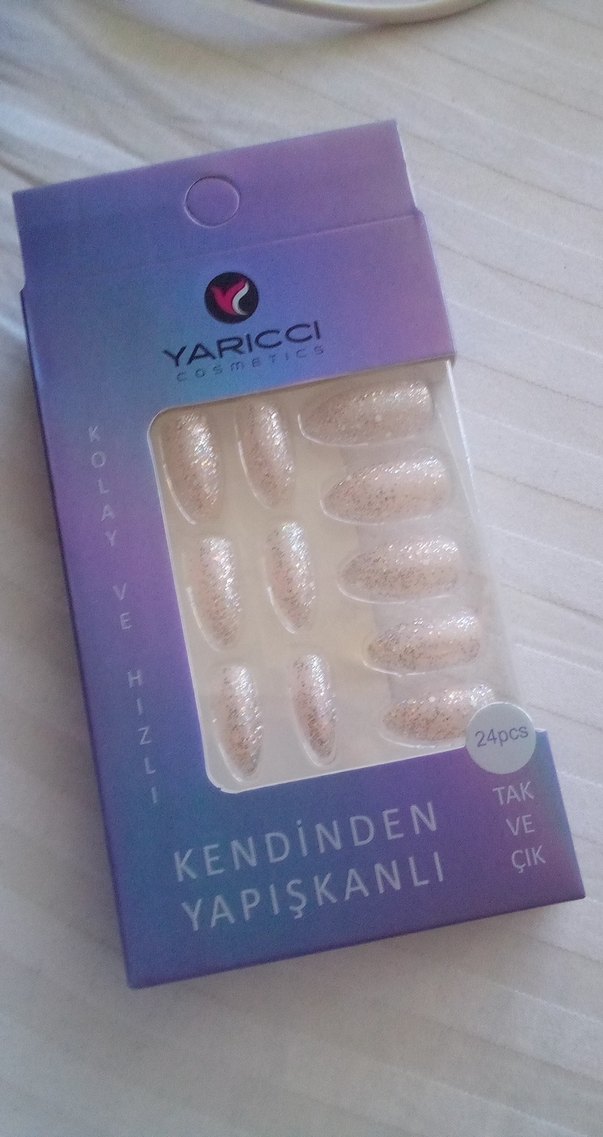 Yaricci Beyaz Tak Çık Kendinden Tırnak 24'lü - Görsel 2