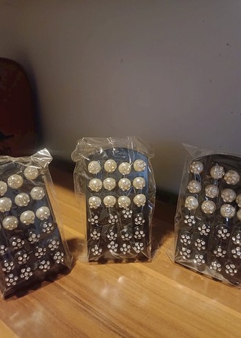 Siyah Taşlı Küpe seti - Görsel 2