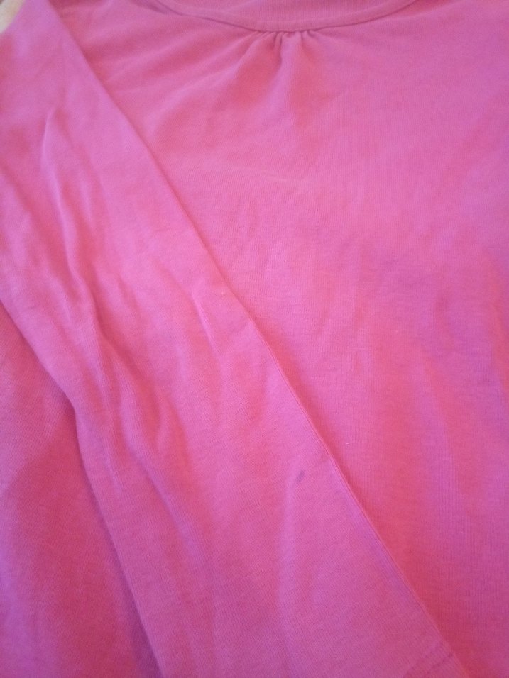 Kız Çocuk Pembe uzun Kollu Basic Tişört - Görsel 2