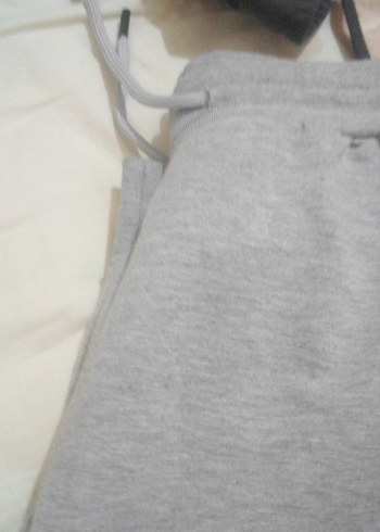 Gri Erkek Fermuarlı Sweatpants - Görsel 2