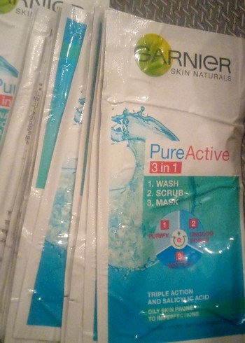 Garnier Pure 3'ü 1 Arada Yüz Temizleme Paketi tek kullanımlık - Görsel 4