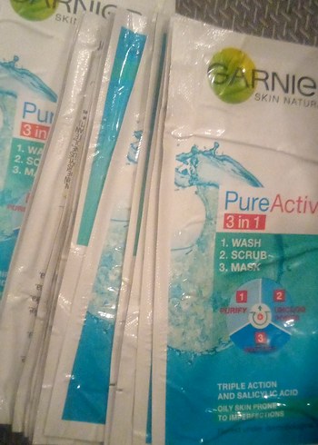 Garnier Pure 3'ü 1 Arada Yüz Temizleme Paketi tek kullanımlık - Görsel 5