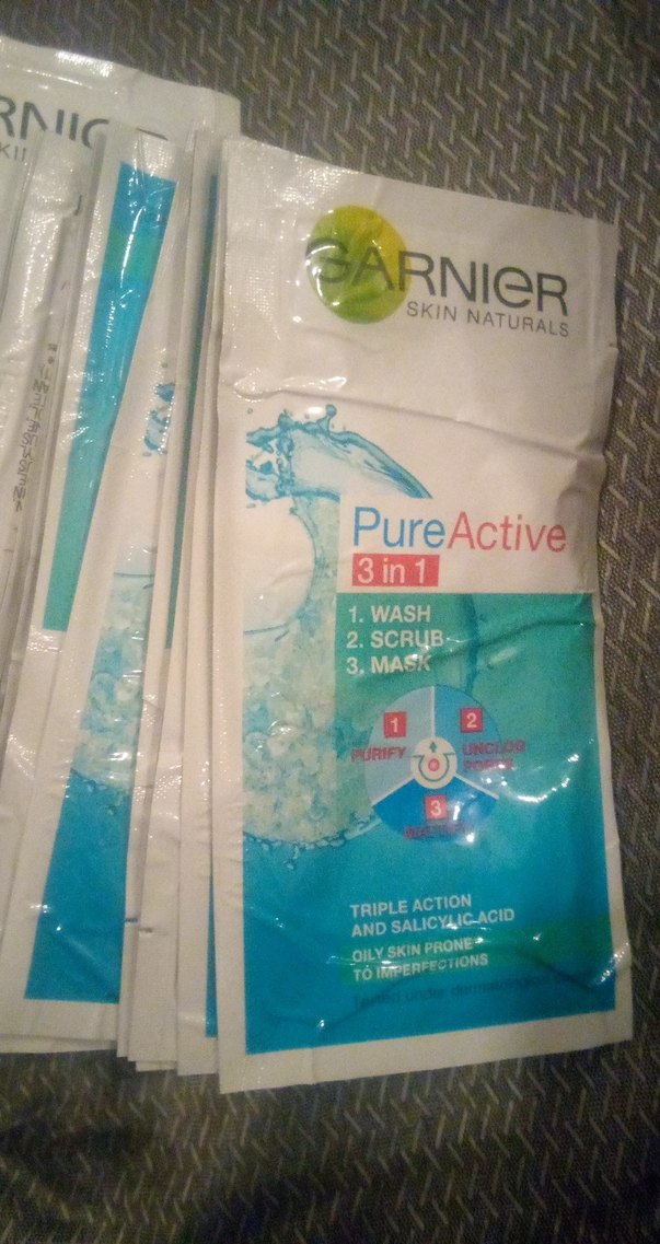 Garnier Pure 3'ü 1 Arada Yüz Temizleme Paketi tek kullanımlık - Görsel 2