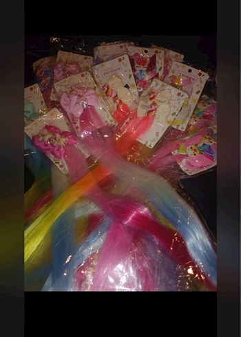 Renkli Elastik Çocuk Saç Tokaları Seti - Görsel 2