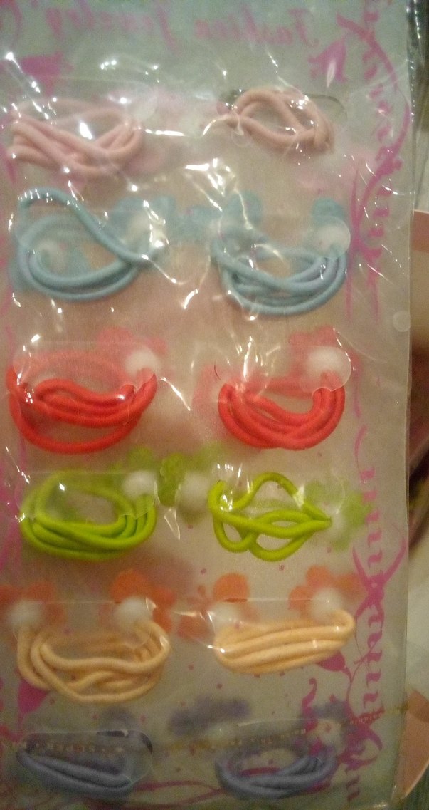 Çiçek Desenli Boncuklu Renkli Çocuk Toka Seti - Görsel 4