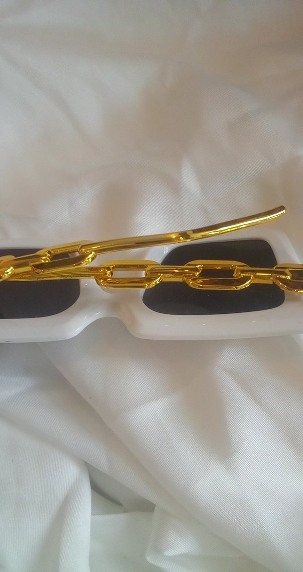 Beyaz Retro Kadın Güneş Gözlüğü - Görsel 4