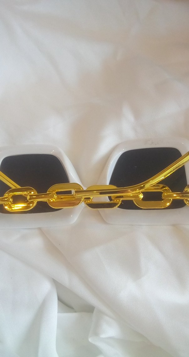 Beyaz Retro Kadın Güneş Gözlüğü - Görsel 3