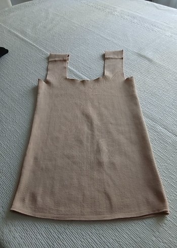 Bej Straplez Kadın Midi Atlet - Görsel 2