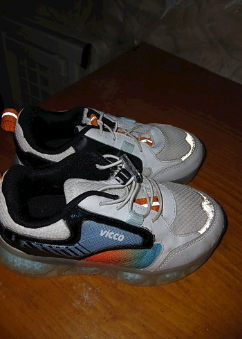 Gri Beyaz Erkek Çocuk Spor Ayakkabı - Görsel 4