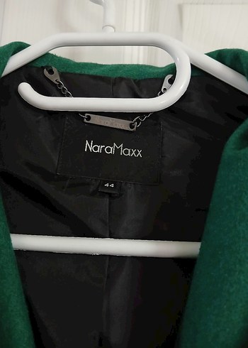 Kadın Yeşil Midi Kapüşonlu Kaban - Görsel 2