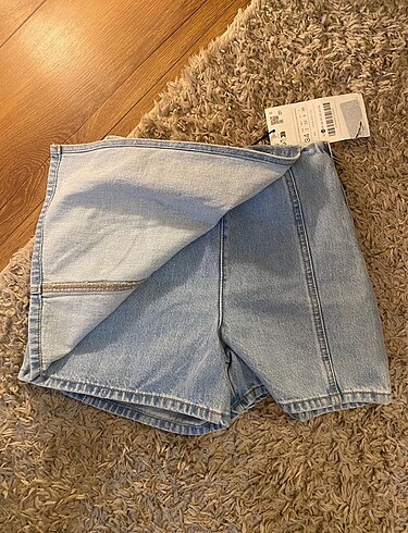 Stradivarius stradivarius şort etek denim