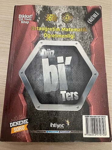 İhtiyaç Lise Matematik Öabt