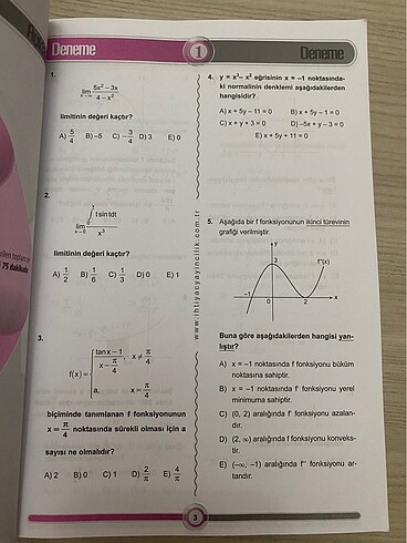  Beden Renk İhtiyaç Lise Matematik Öabt