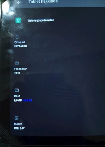 Diğer tablet bilgisayar