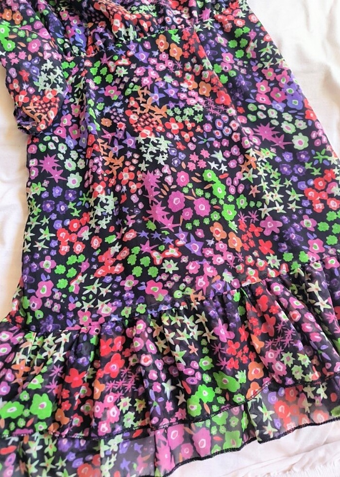 Mini büzgülü elbise  - Görsel 5