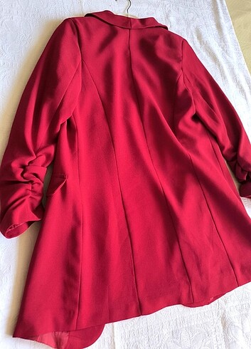 Kırmızı blazer ceket - Görsel 10