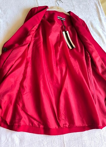 Kırmızı blazer ceket - Görsel 11