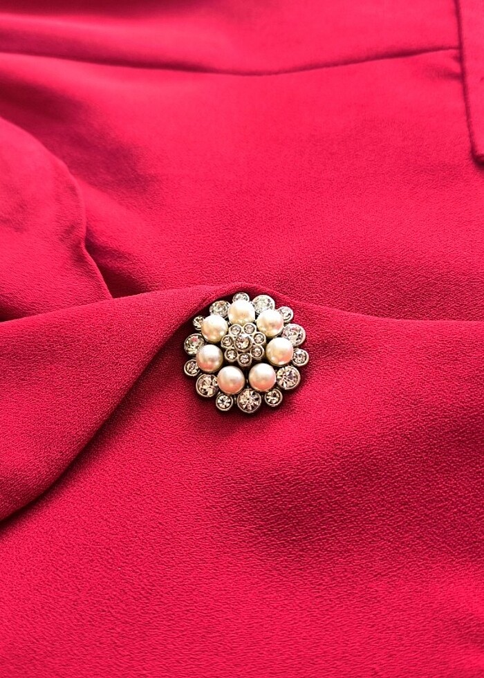 Kırmızı blazer ceket  - Görsel 4