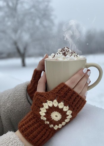 Örgü Parmaksız Eldiven - Görsel 3