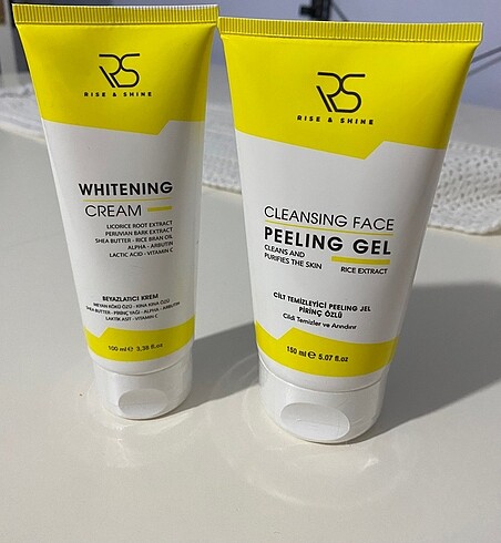 Peeling ve beyazlatıcı krem