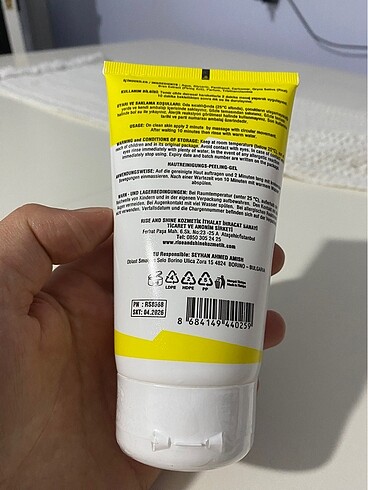 Beden Renk Peeling ve beyazlatıcı krem