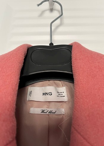 Mango marka Düğmeli Pembe Midi Kadın Kaban - Görsel 5