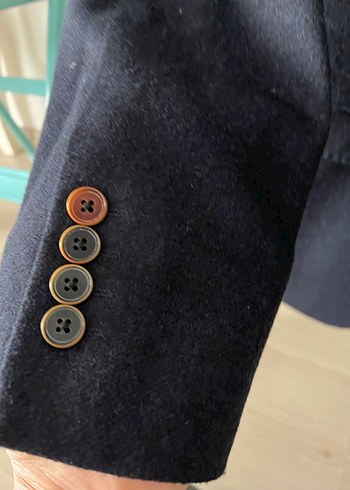 Erkek siyahDüğmeli Normal Kesim Takım Ceketi - Görsel 4