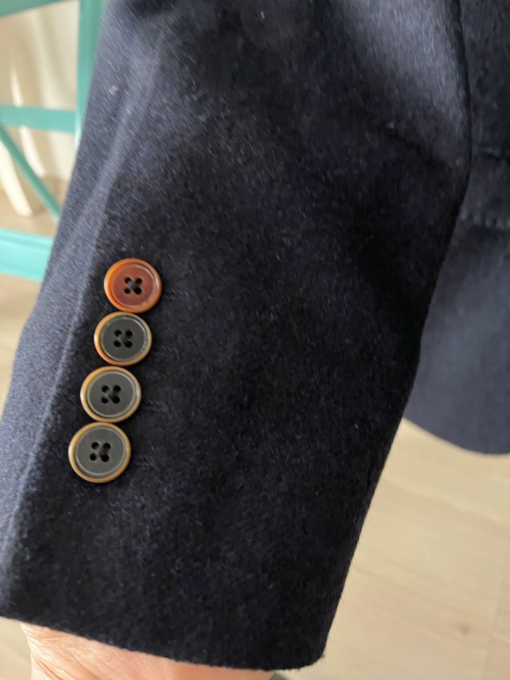 Erkek siyahDüğmeli Normal Kesim Takım Ceketi - Görsel 4