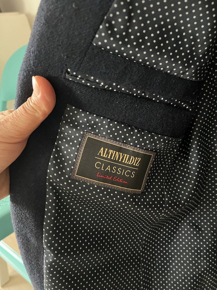 Erkek siyahDüğmeli Normal Kesim Takım Ceketi - Görsel 5