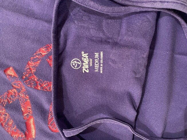 m Beden mor Renk Zumba tshirt