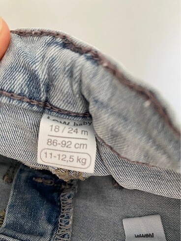 18-24 Ay Beden mavi Renk Flare jean